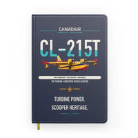 Thumbnail for Canadair CL-215T design on navy blue notebook
