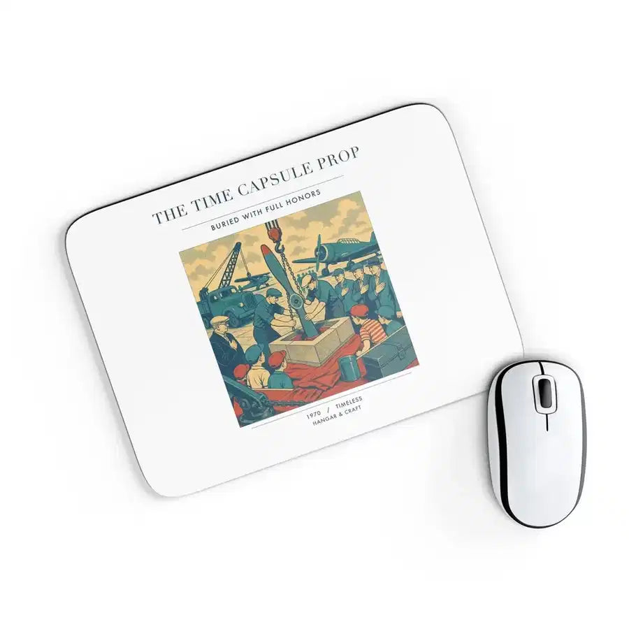 VINTAGE G4428 - The Time Capsule Prop - Designed Mouse Pads design on white rectangle