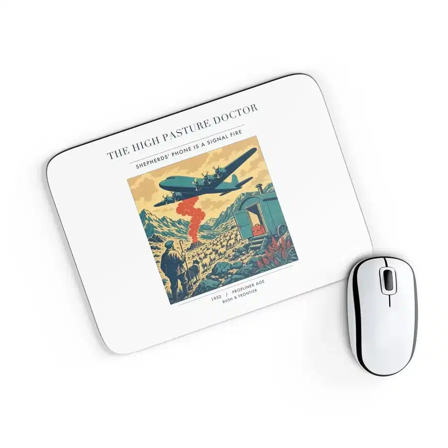 VINTAGE G4348 - The High Pasture Doctor - Designed Mouse Pads design on white rectangle