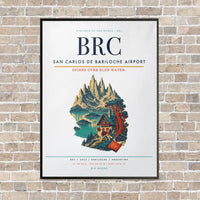 Thumbnail for San Carlos de Bariloche Airport BRC - Canvas Framed - White