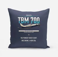 Thumbnail for Socata TBM 700 design on navy blue pillow