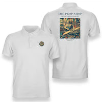 Thumbnail for VINTAGE G4169 - The Prop Shop - Double-Side Polo T-Shirt design on white