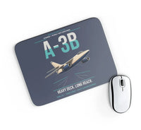 Thumbnail for A-3B Skywarrior design on navy blue rectangle mouse pad