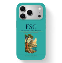 Thumbnail for Figari Airport (FSC) design on turquoise iPhone 17 Pro MagSafe case