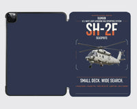 Thumbnail for Kaman SH-2F Seasprite design on navy blue ipad tablet case