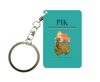 Thumbnail for Glasgow Prestwick Airport (PIK) design on turquoise key chain