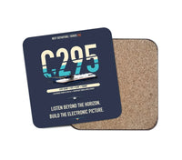 Thumbnail for Airbus C295 SIGINT design on navy blue 1 piece coaster