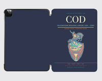 Thumbnail for Yellowstone Regional Airport (COD) design on navy blue ipad tablet case