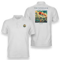 Thumbnail for VINTAGE G4136 - The Windsock - Double-Side Polo T-Shirt design on white