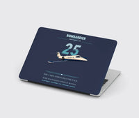 Thumbnail for Bombardier Learjet 25 design on navy blue MacBook case