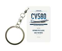 Thumbnail for Convair 580 Key Chain design on white key chain