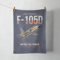 Thumbnail for F-105D Thunderchief design on navy blue towel