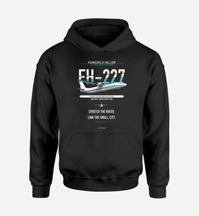 Single-Side Printing — Fairchild Hiller FH-227B Double-Side Hoodie