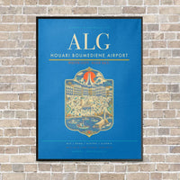 Thumbnail for Houari Boumediene Airport ALG - Canvas Framed - Turquoise