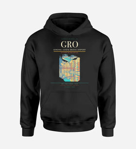 Single-Side Printing — Girona–Costa Brava Airport (GRO) Double-Side Hoodie