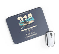 Thumbnail for Boeing 314 Clipper design on navy blue rectangle mouse pad