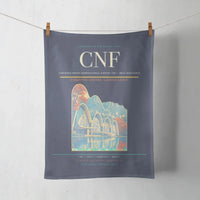 Thumbnail for Tancredo Neves International Airport (CNF) design on navy blue towel