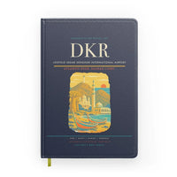 Thumbnail for Leopold Sedar Senghor International Airport (DKR) design on navy blue notebook