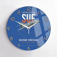Thumbnail for Dassault Super Étendard design on blue no frame wall clock