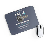 Thumbnail for CF6-6 design on navy blue rectangle mouse pad