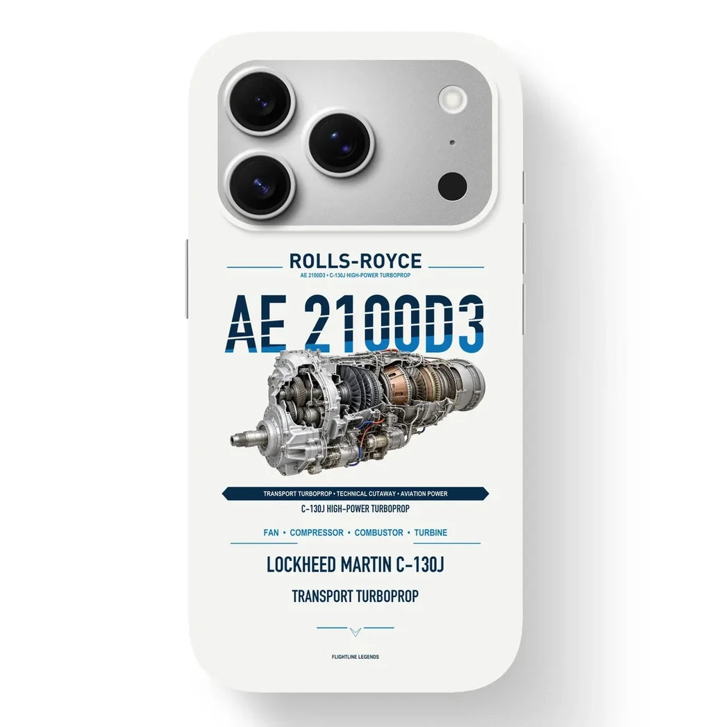 AE 2100D3 Case design on white iphone case