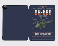 Thumbnail for Bell OH-58D Kiowa Warrior design on navy blue ipad tablet case