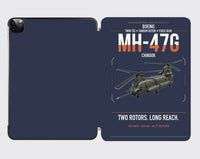 Thumbnail for Boeing MH-47G Chinook design on navy blue ipad tablet case