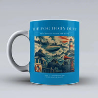 Thumbnail for VINTAGE G4437 - The Fog Horn Duet - Ceramic Mug design on turquoise