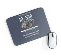 Thumbnail for IO-550 design on navy blue rectangle mouse pad