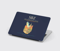 Thumbnail for Sibiu International Airport (SBZ) design on navy blue MacBook case