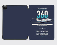 Thumbnail for Beechcraft King Air 360 design on navy blue ipad tablet case