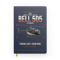Thumbnail for Bell 505 Jet Ranger X design on navy blue notebook