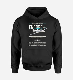 Single-Side Printing — Cessna Citation Encore+ Double-Side Hoodie
