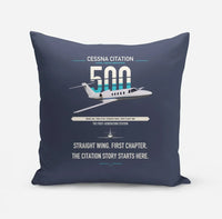 Thumbnail for Cessna Citation 500 - Citation I design on navy blue pillow