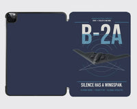 Thumbnail for B-2A Spirit design on navy blue ipad tablet case