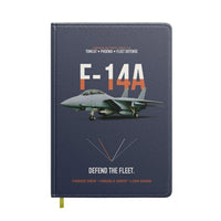 Thumbnail for F-14A Tomcat Defend The Fleet design on navy blue notebook
