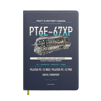 Thumbnail for PT6E-67XP design on navy blue notebook