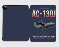 Thumbnail for AC-130J Ghostrider design on navy blue ipad tablet case