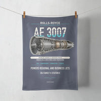 Thumbnail for AE 3007 design on navy blue towel