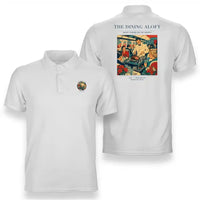 Thumbnail for VINTAGE G4217 - The Dining Aloft - Double-Side Polo T-Shirt design on white