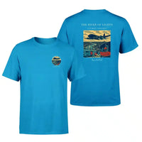 Thumbnail for VINTAGE G4152 - The River Of Lights - Double-Side T-Shirt design on turquoise double side t shirt