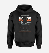 Thumbnail for KC-135 STRATOTANKER design on black double-side hoodie, single-side print