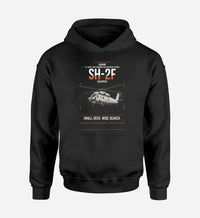 Thumbnail for Kaman SH-2F Seasprite design on black double-side hoodie, single-side print