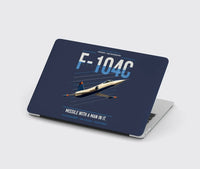 Thumbnail for F-104C Starfighter design on navy blue MacBook case