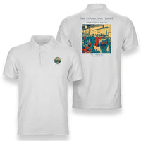 Thumbnail for VINTAGE G4088 - The Connecting Flight - Double-Side Polo T-Shirt design on white