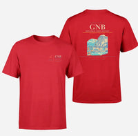 Thumbnail for Grenoble-Isère Airport (GNB) design printed on red double-side t-shirt