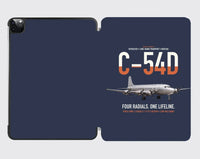 Thumbnail for C-54D Skymaster design on navy blue ipad tablet case