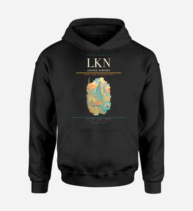 Single-Side Printing — Leknes Airport (LKN) Double-Side Hoodie