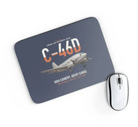 Thumbnail for C-46D Commando design on navy blue rectangle mouse pad