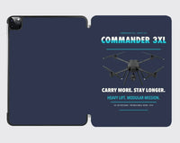 Thumbnail for Draganfly Commander 3XL design on navy blue ipad tablet case